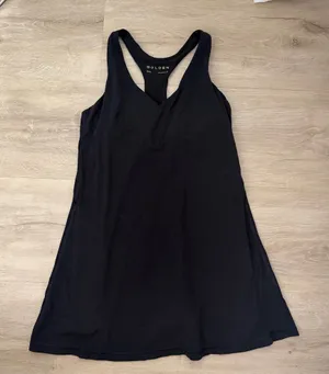 Aritzia Golden Black Matchpoint Dress thumbnail 1