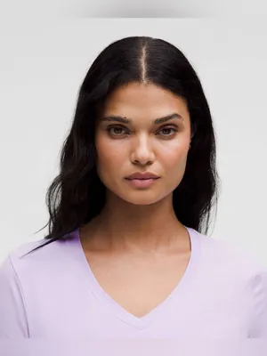 Lululemon Love V-Neck SS T-Shirt – Lavender Frost – 6 thumbnail 4