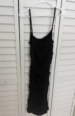 Princess Polly Black Midi Dress thumbnail 5