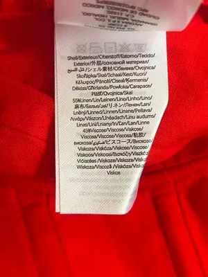 NWOT Farm Rio Red Linen Blend Wide-Leg Jumpsuit Size S thumbnail 12