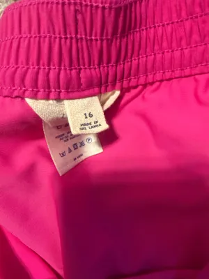 Lands' End kids size 16 girls pink shorts thumbnail 4