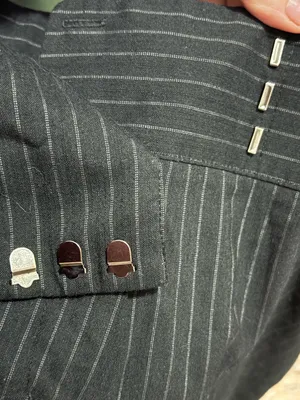 Harve Benard Black Pinstripe Pants thumbnail 3
