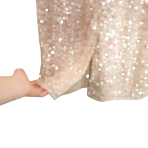 Mac Duggal Pink Nude Sequin V-Neck Long‎ Sleeve Midi Dress Size 10 NWT Formal thumbnail 12
