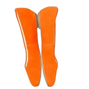 Violet and Red Orange Slip on Flat Shoe(Size 8.5M) Orange thumbnail 3