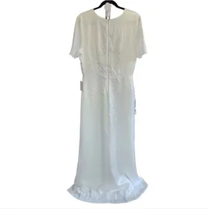 Show Me Your Mumu Rome Twist Gown Ivory Luxe Satin Extra‎ Large thumbnail 5