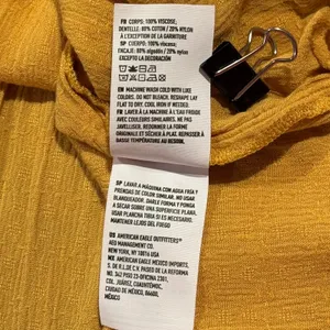 American Eagle Top Boho Cottage Prairie Romantic Hippie Fairy Folk Mustard Large thumbnail 5