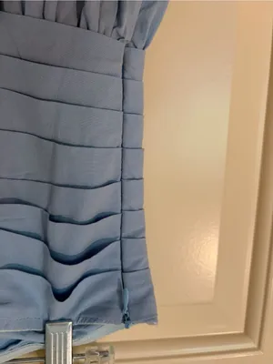 Peppermayo Full-Length Strapless Light Blue Maxi Dress Size 0 thumbnail 6