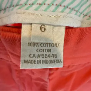 J. Crew Vibrant Coral Women's vacation summer 100 cotton preppy Shorts size 6 thumbnail 4