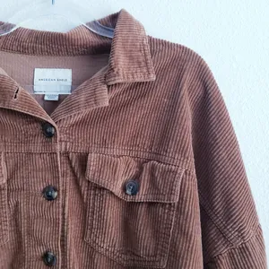 American Eagle Corduroy Distressed Cropped Jacket thumbnail 4