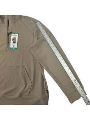 Skechers GO WALK Luxe Womens XL 1/4 Zip Pullover Ribbed Mock Neck Taupe NWT thumbnail 9