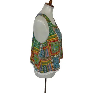 Altar'd State Medium Multicolor Tank Top Sleeveless Boho Festival Retro‎ Y2K thumbnail 2