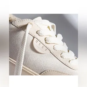 Reef Lay Day Lift Leather Boho Platform Casual Sneakers Beige Cream New Size 8.5 thumbnail 16