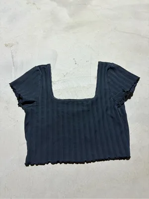 Aerie offline OG original Ribbed Square-Neck Crop Top medium thumbnail 4