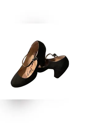 American Rag CIE Black Suede Mary Jane Block Heels WORN ONCE for 3 hours thumbnail 4