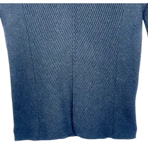 Abercrombie & Fitch Soft AF Black Ribbed Knit Long Sleeve Pullover Sweater Sz M thumbnail 5