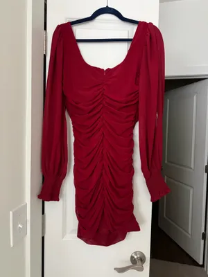 Lulus Long Sleeve Mini Dress thumbnail 2