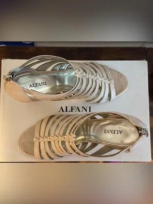 Alfani Beige Strappy Heeled Sandals thumbnail 2