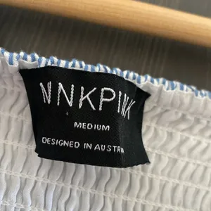 MinkPink‎ Aries Tiered Midi Dress In Blue/white Stripe Size M thumbnail 10