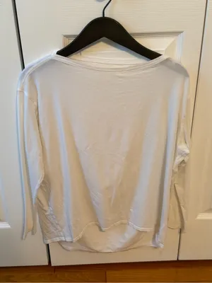 Lululemon LA Back in Action Long Sleeve in White thumbnail 2