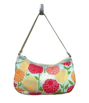 LeSportSac Mini Tote Shoulder Bag in Bright Peony Print thumbnail 1