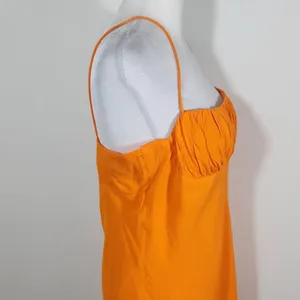 Olivaceous Orange Sundress with Ruched Bust NWT Size Large Orange Slip Dress thumbnail 3