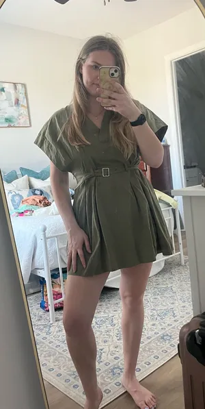Green ZARA Dress Mini thumbnail 1