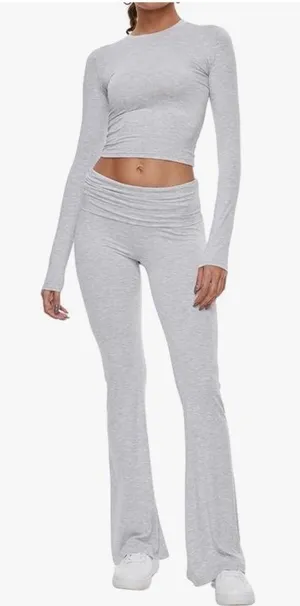 Flare Pants!! Super comfy Gray thumbnail 1