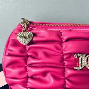 Juicy Couture Pink Flash Ruched Barrel Shoulder Bag Chain Strap NWT thumbnail 6