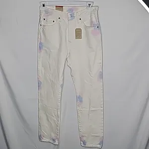 NWT Levi's 501 original high rise straight leg button fly tie dye jeans sz 27 thumbnail 5