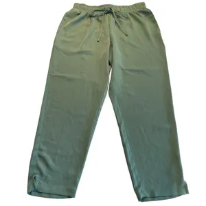 A New Day Jogger Pants Women’s Size Medium Green Lightweight Tapered Leg Pull On thumbnail 2