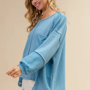 BiBi Oversized Pocket‎ Front Sweatshirt Size L thumbnail 7