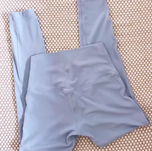 blue linen lululemon leggings thumbnail 2