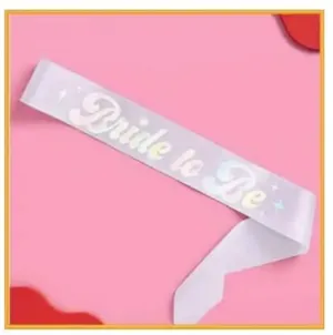 NEW Purple Bride To Be Sash Size undefined thumbnail 2