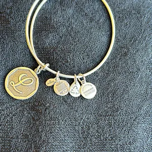 Alex and Ani Silver L Charm bracelet thumbnail 2