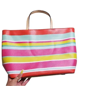 Kate Spade Multicolor Striped‎ Large Tote thumbnail 7
