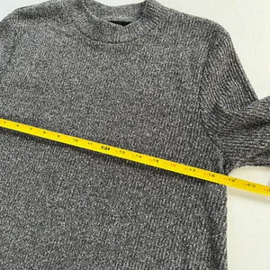 Old Navy Sz L Stretch Marled Pullover Flare Swing‎ Midi Dress Long Flare Sleeve thumbnail 6
