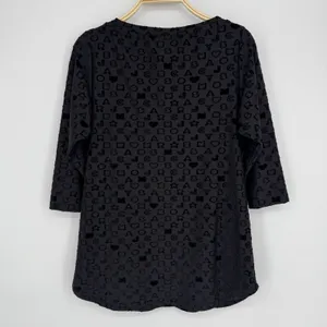 Marc by Marc Jacobs Swim‎ Cover Tunic Dress Small Black Logo Vacation Resortwear thumbnail 6