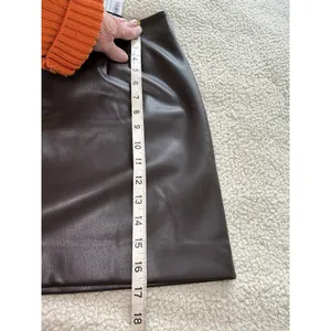 MM Lafleur $195 Women's Whitney Vegan Leather Brown Mini Skirt Size 8 thumbnail 10
