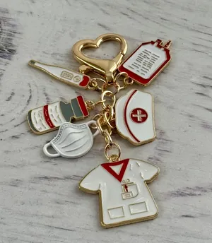 Nurses Charm Keychain thumbnail 1