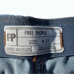 Free People Pull-On Flare Jeans Blue Size 27 Stretch Denim Mid Rise Y2K Boho thumbnail 4