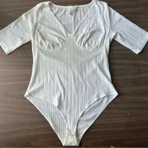 H&M White Bodysuit Top thumbnail 2