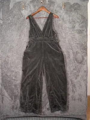 Free People Mara Cord Overall Jumpsuit Surplice Wrap Wide Leg Couduroy Small thumbnail 3