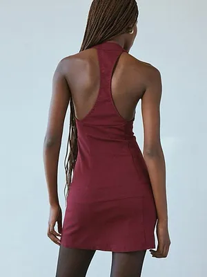 New Urban Outfitters Silence + Noise Burgundy Mini Dress thumbnail 3