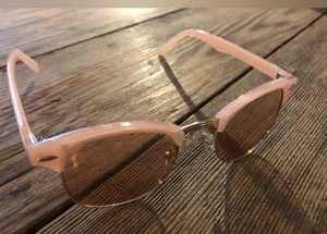 💕5️⃣ Peachy glasses NWOT fits a youth are smaller face too thumbnail 2