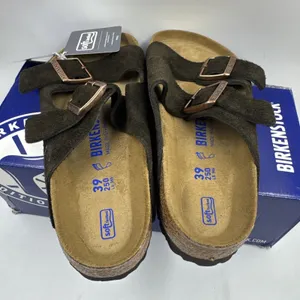 Birkenstock Arizona Mocca Brown Soft Footbed Suede Leather Women Sandals Size 8 thumbnail 6