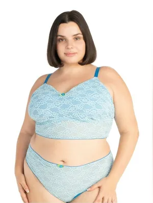 Parade Lace Bralette Set Blue Size XS thumbnail 1