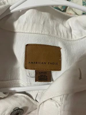 American Eagle White  Denim Romper thumbnail 3