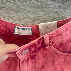 We The Free Pink Mixed Motions High Rise Shorts Size 26 Denim Textured thumbnail 5