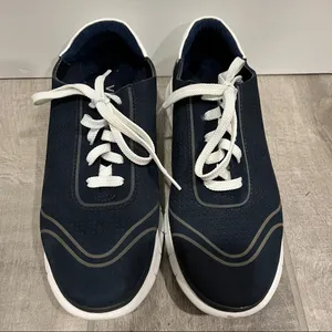 Vionic Fresh Riley Lace Up Navy Blue Sneakers thumbnail 2