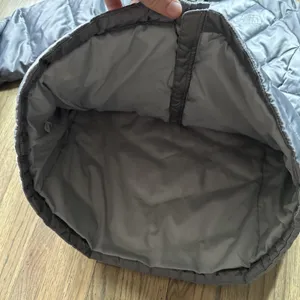 Women's The North Face 550 Down Filled Puffer Jacket Medium Ladies Silver thumbnail 10